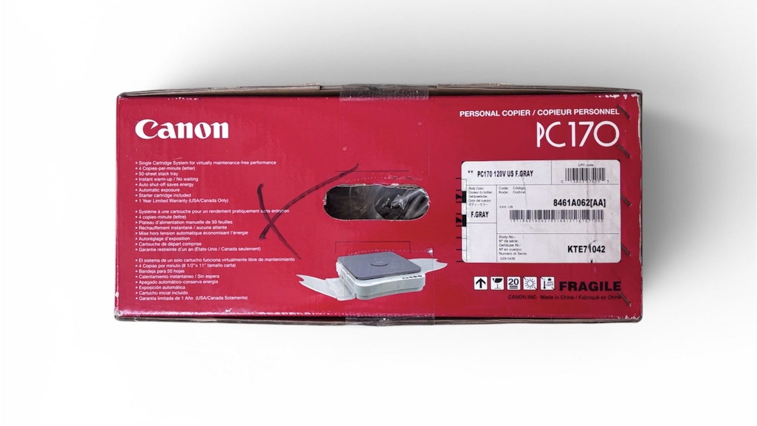 Canon PC170 Personal Portable Black & White Copier – Brand New