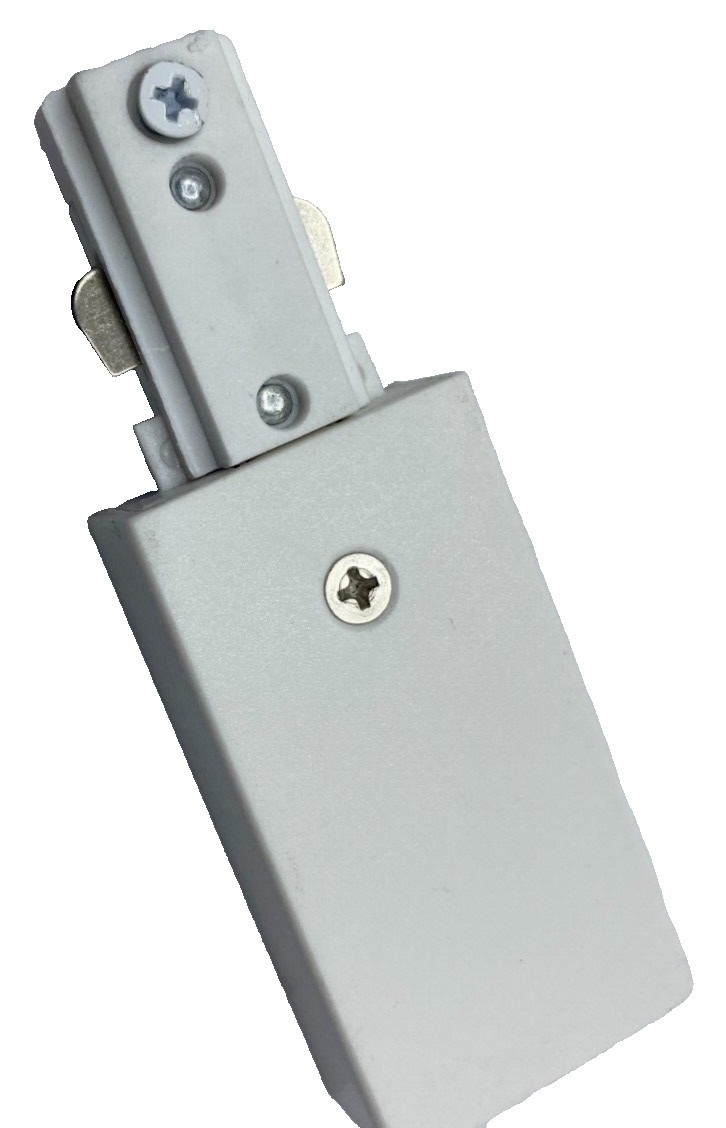 LOT OF 2 WAC LIGHTING HT SERIES TRACK LIVE END CONNECTOR WHITE 120V 60HZ 🔔