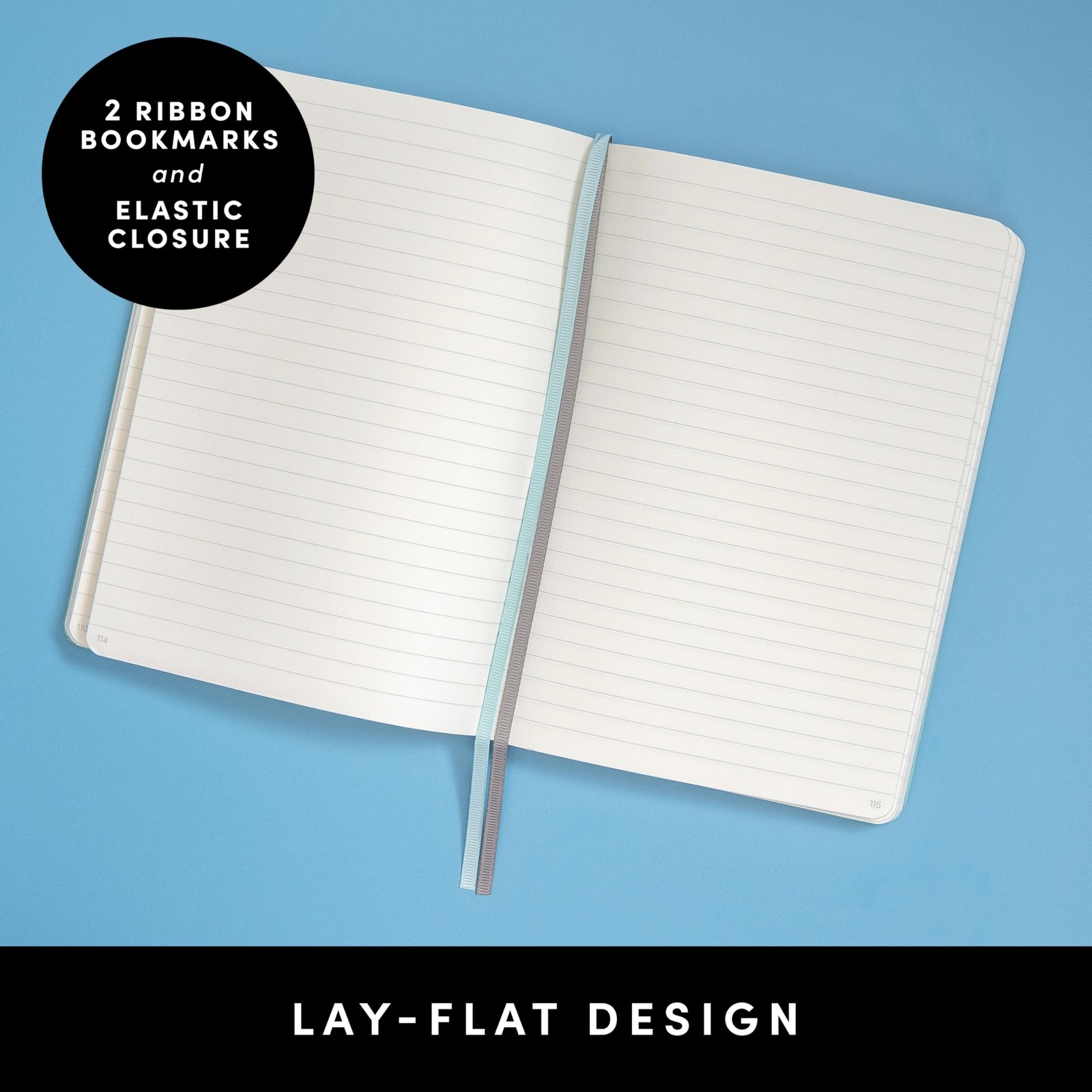 PAPERAGE Lined Journal Notebook (Raspberry) 252 Pages Medium 5.6 in x 8 in 100