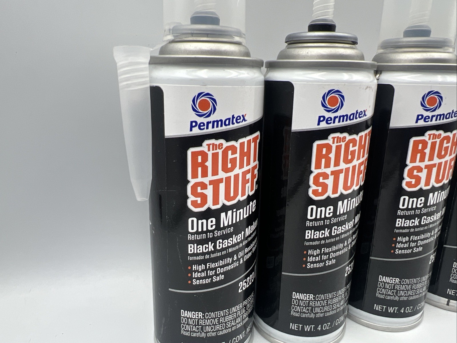 5x Permatex The Right Stuff Gasket Maker 4 oz Blowout Resistant Leak-Proof 25223