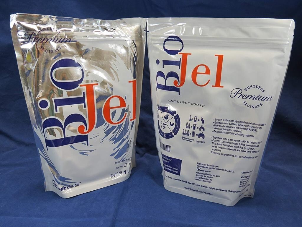 2 Lbs Dental Alginate BIOJEL Premium White Dustless Regular Set Type II SALE !!