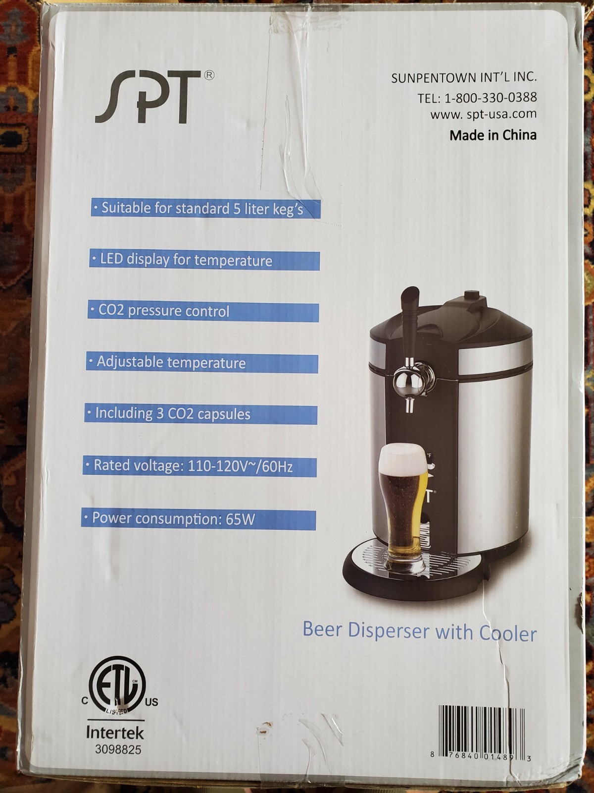 New Open Box SPT BD-0538 5L Mini Kegerator and Dispenser- PICK UP ONLY!