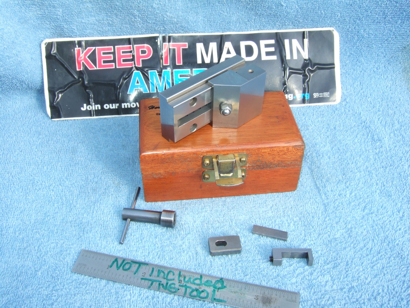 HERMANN SCHMIDT USED 2b GRIND VISE V0-1-1/2a TOOLMAKER MACHINIST CASEw/WRENCH