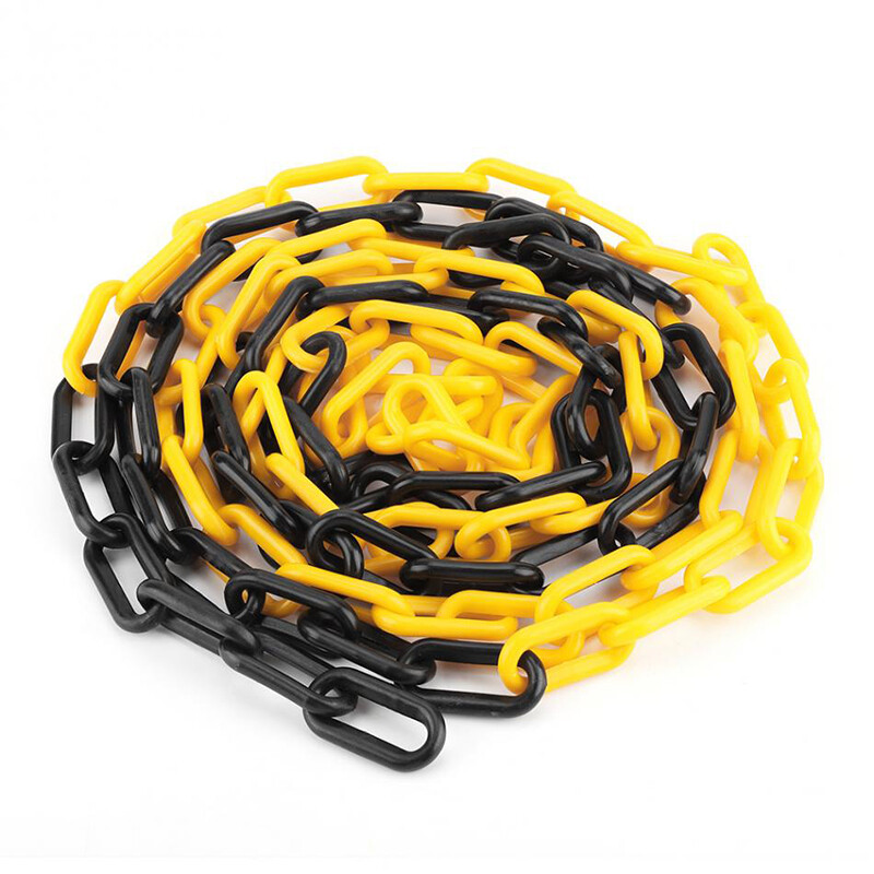 5/10M Plastic Chain Links Chain Barrier Warning Safety Road Decorative Block
