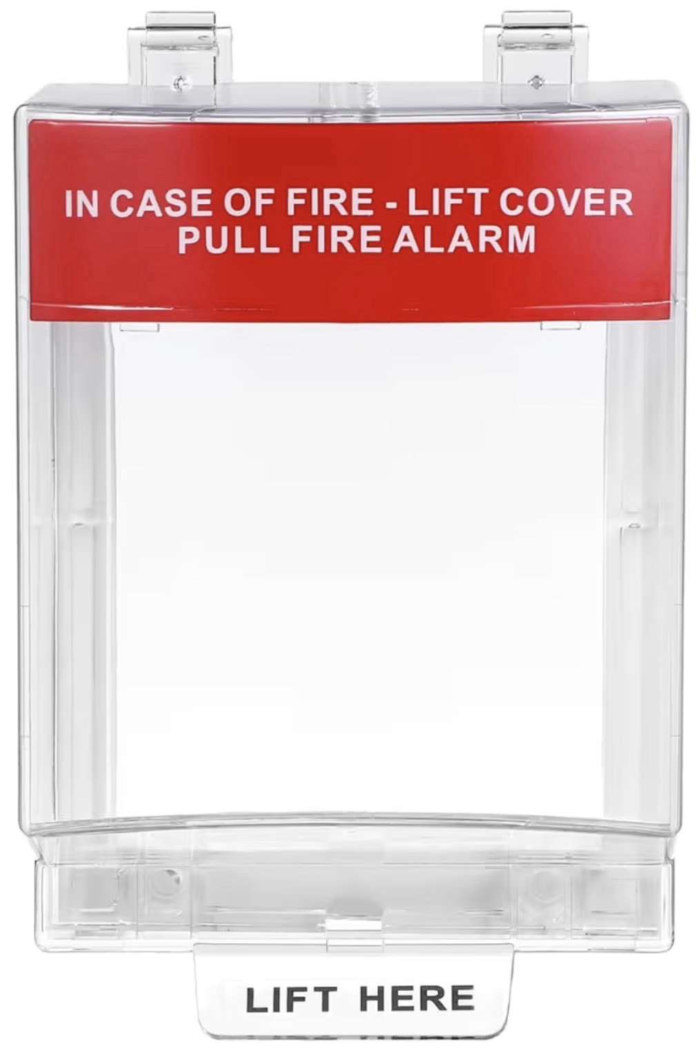 Wall/Surface Mount Clear Fire Alarm Pull Station Lift Cover for Fire Safety