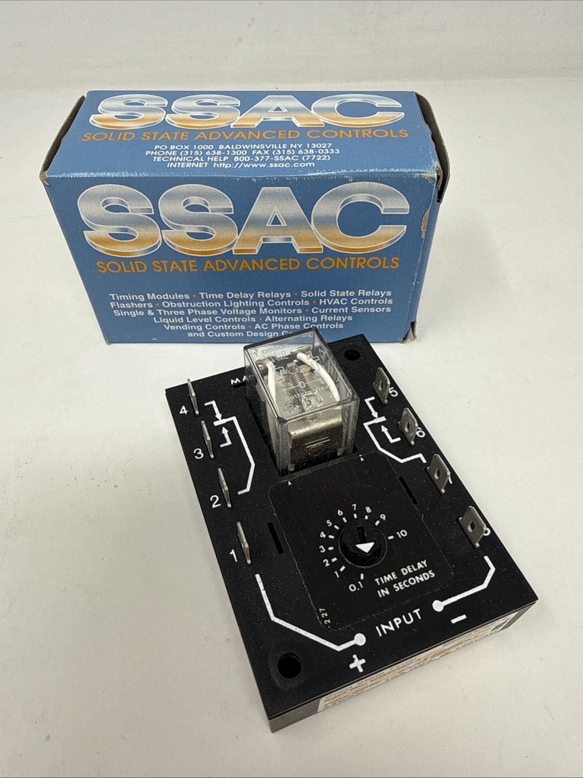 ABB SSAC TIME DELAY ON MAKE 24V DC 10 AMP .1-10 MINUTE ERD1223 4099X