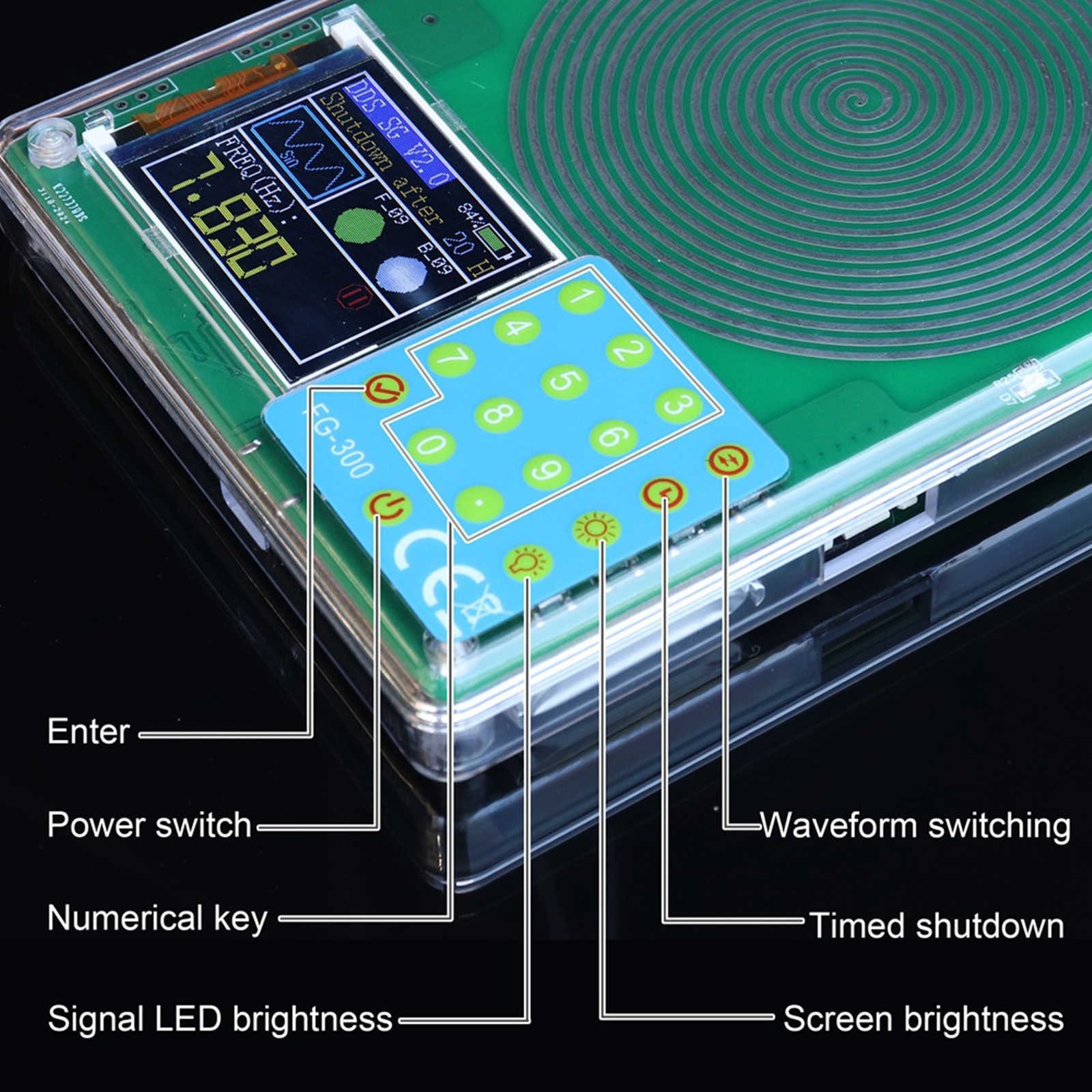 Low Frequency Wave Generator with 7.83Hz Default and 0.001Hz-200kHz Tuning