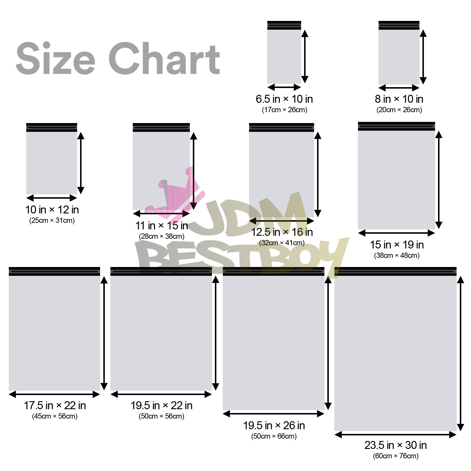 15″x19″ Poly Mailers Mailing Shipping Waterproof Envelopes Tear-Proof Postal Bag