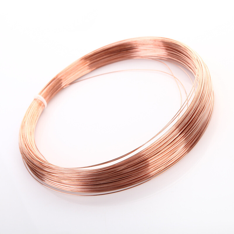 5m/10m Copper Wire Round Solid Bare 0.2mm/0.3mm/0.4mm-2.5mm Craft Florist Wire