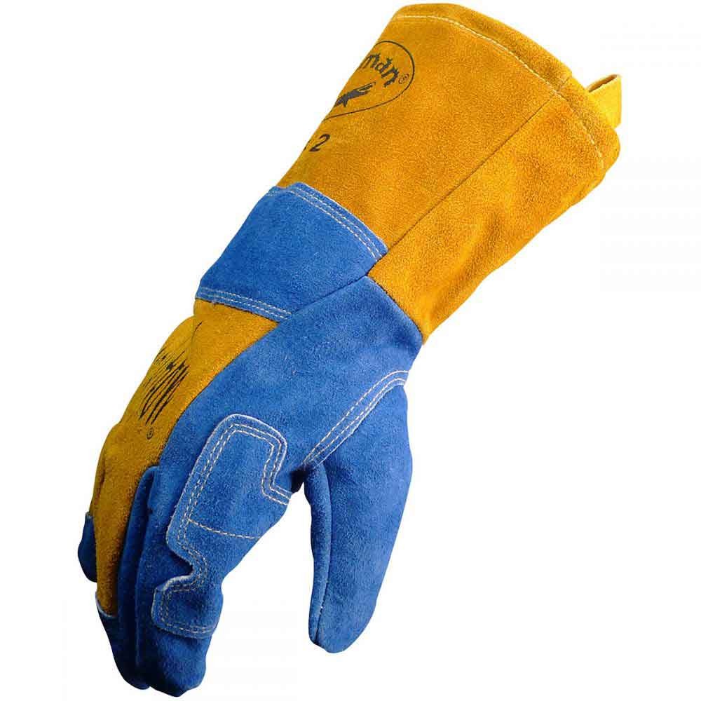 Caiman 1512 Cowhide Kontour Pattern Wool Insulated Stick MIG Glove OSFM