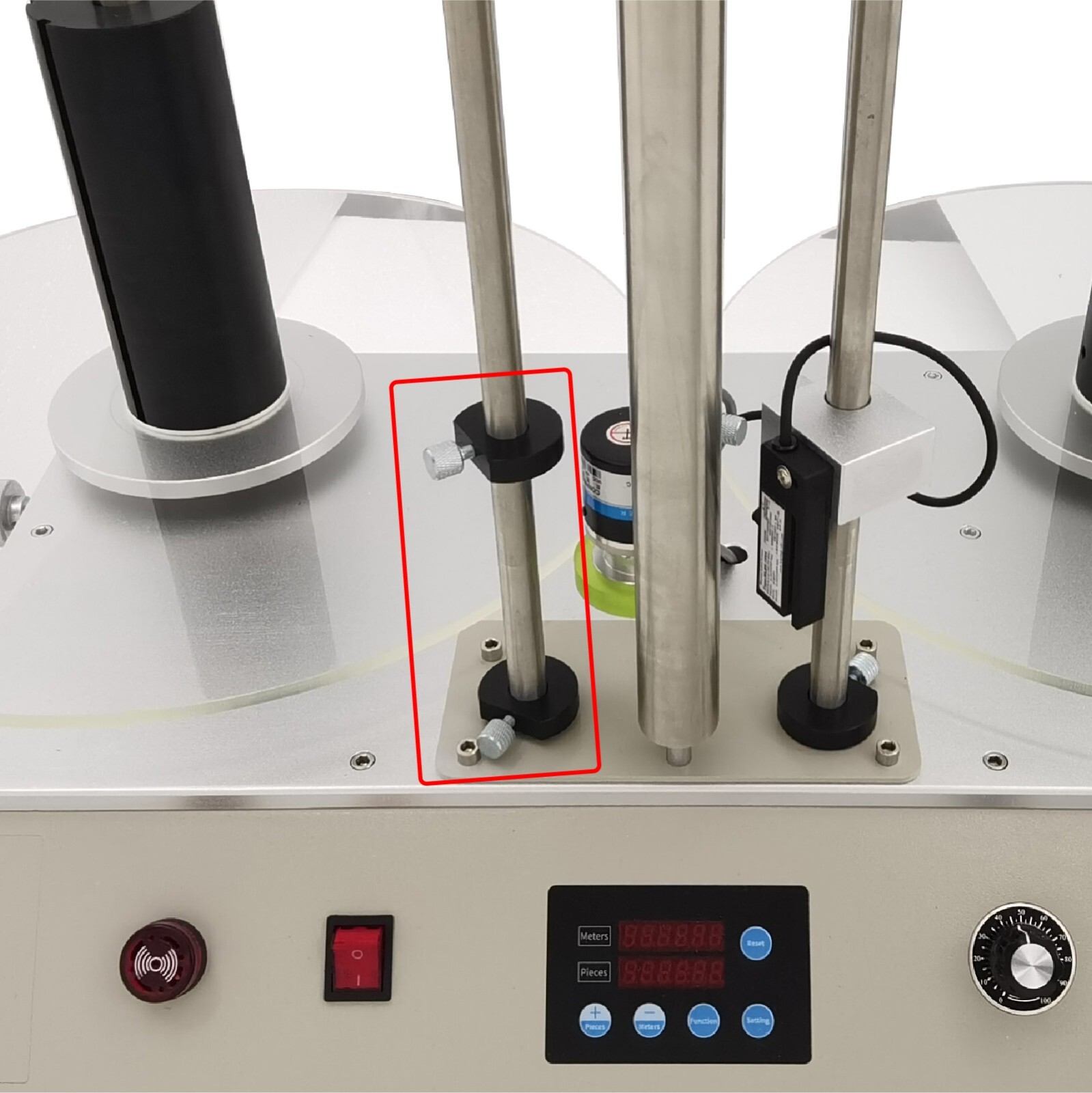 PET/PVC/PP Barcode Label Rewinder Automatic Counting Splitter Rewinder 110V