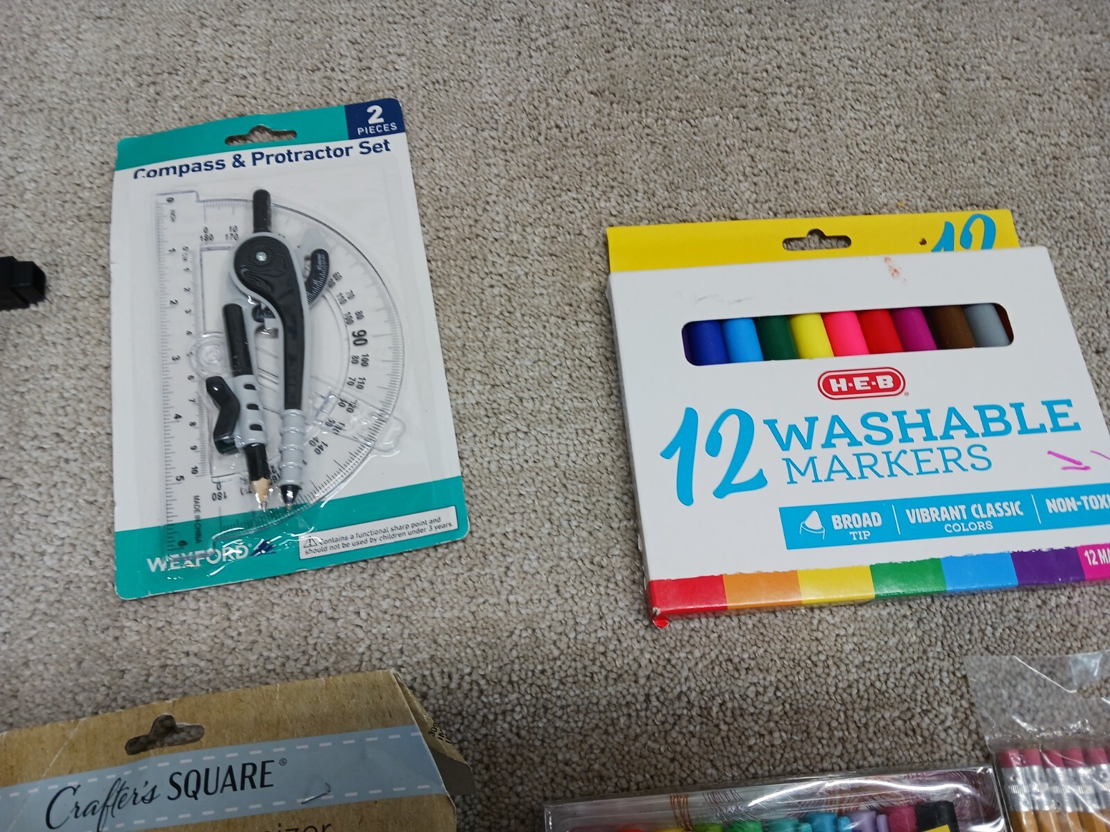 Lots Of Pen + Gear Pens Mechanical Pencil Bic HEB Markers Organizers Compass