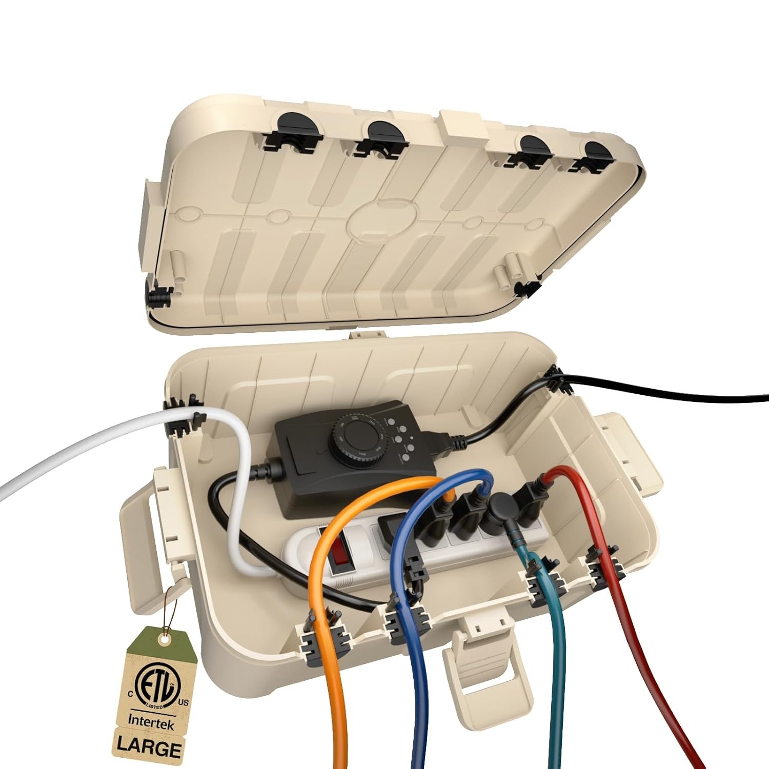 Weatherproof Connection Box for Outdoor Use – Secure Extension Cord Protection