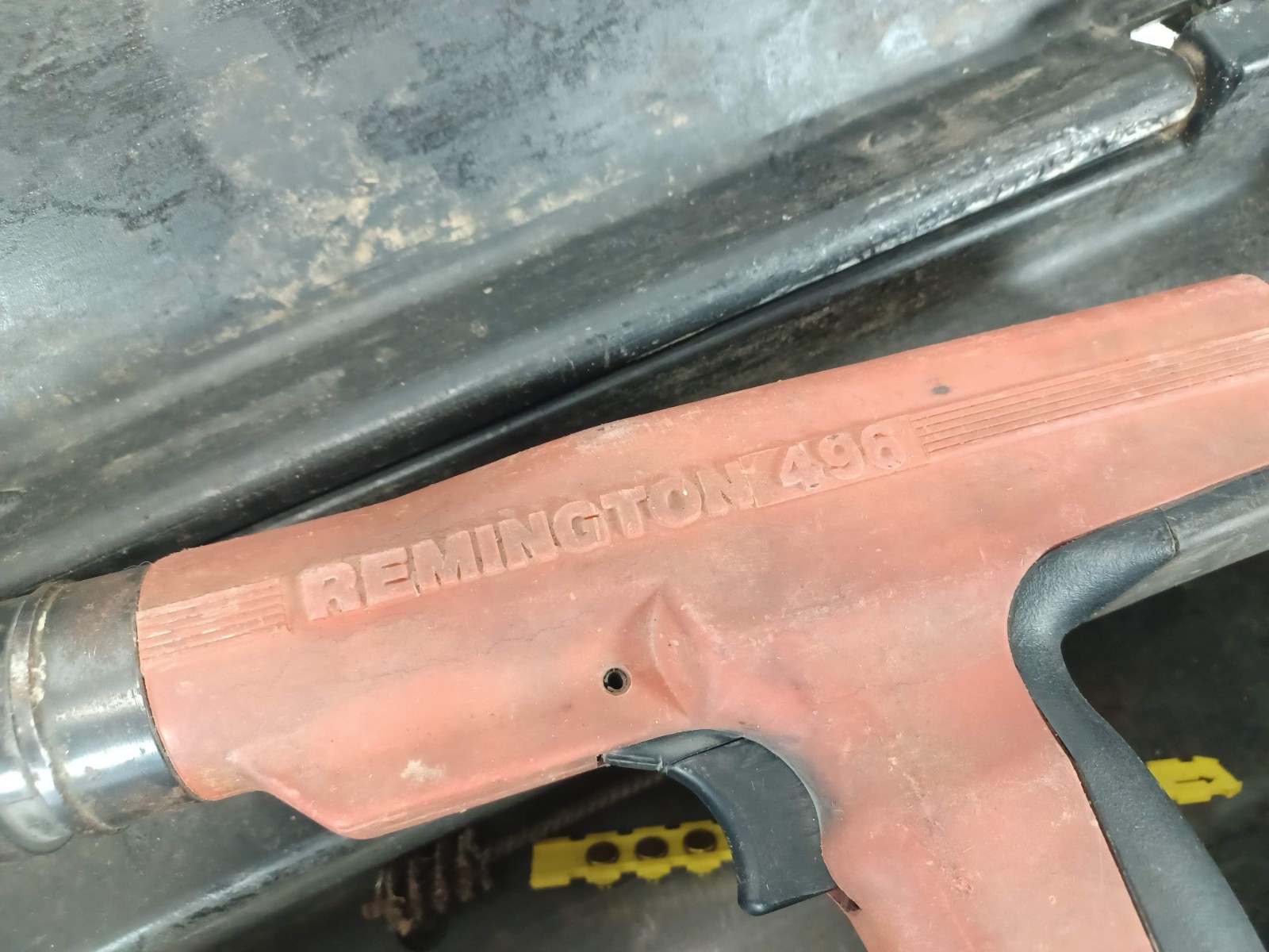 Remington Powder Actuated Tool, Model 496 With Case And Accessory
