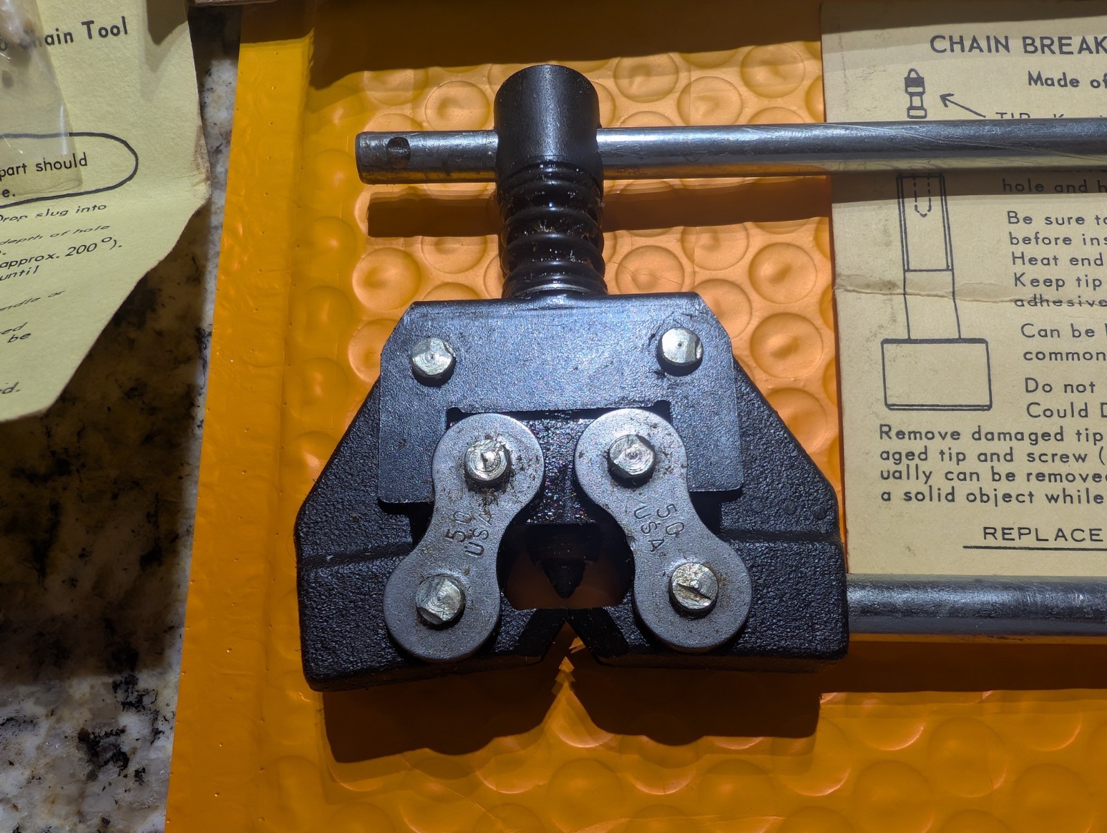 HKK CB 01 ANSI #25-#60 Roller #1 Chain Link Breaker CB01 CB-01 w/2 New Tips USA