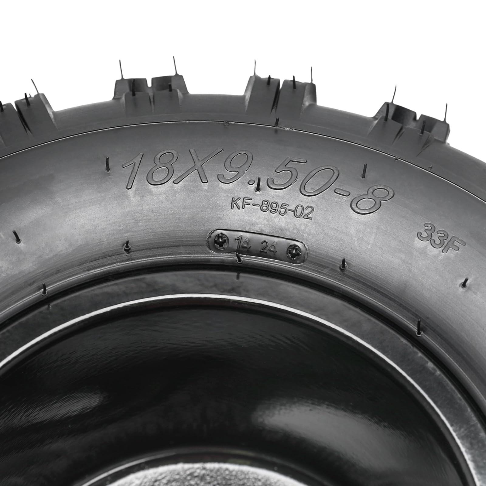 18×9.5-8 Tire Rim Set ATV UTV GoKart Quad MiniBike LawnMower 4 PLY 8″ 4x110mm(2)