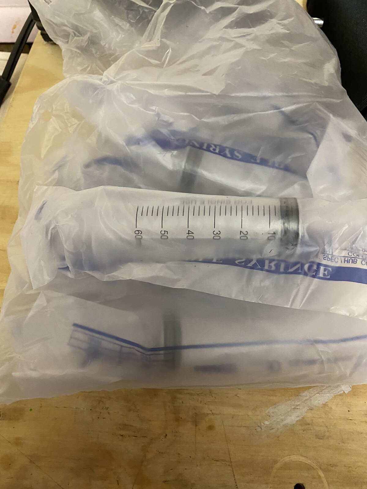 60 ml /cc Large Plastic Syringe for Scientific and Industrial Use (Pack of 10)