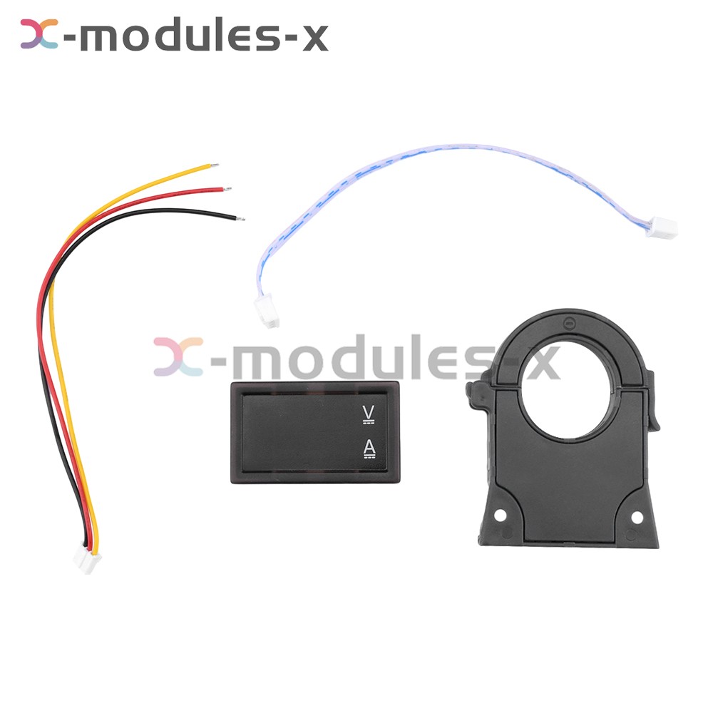 DC0-300V 50/100/200/400A Digital Current Voltage Meter Hall Ammeter Voltmeter