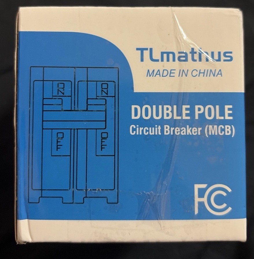 TLmathus 50 Amp 2 Pole Type QP Circuit Breaker Plug-in Mount Standard MCB
