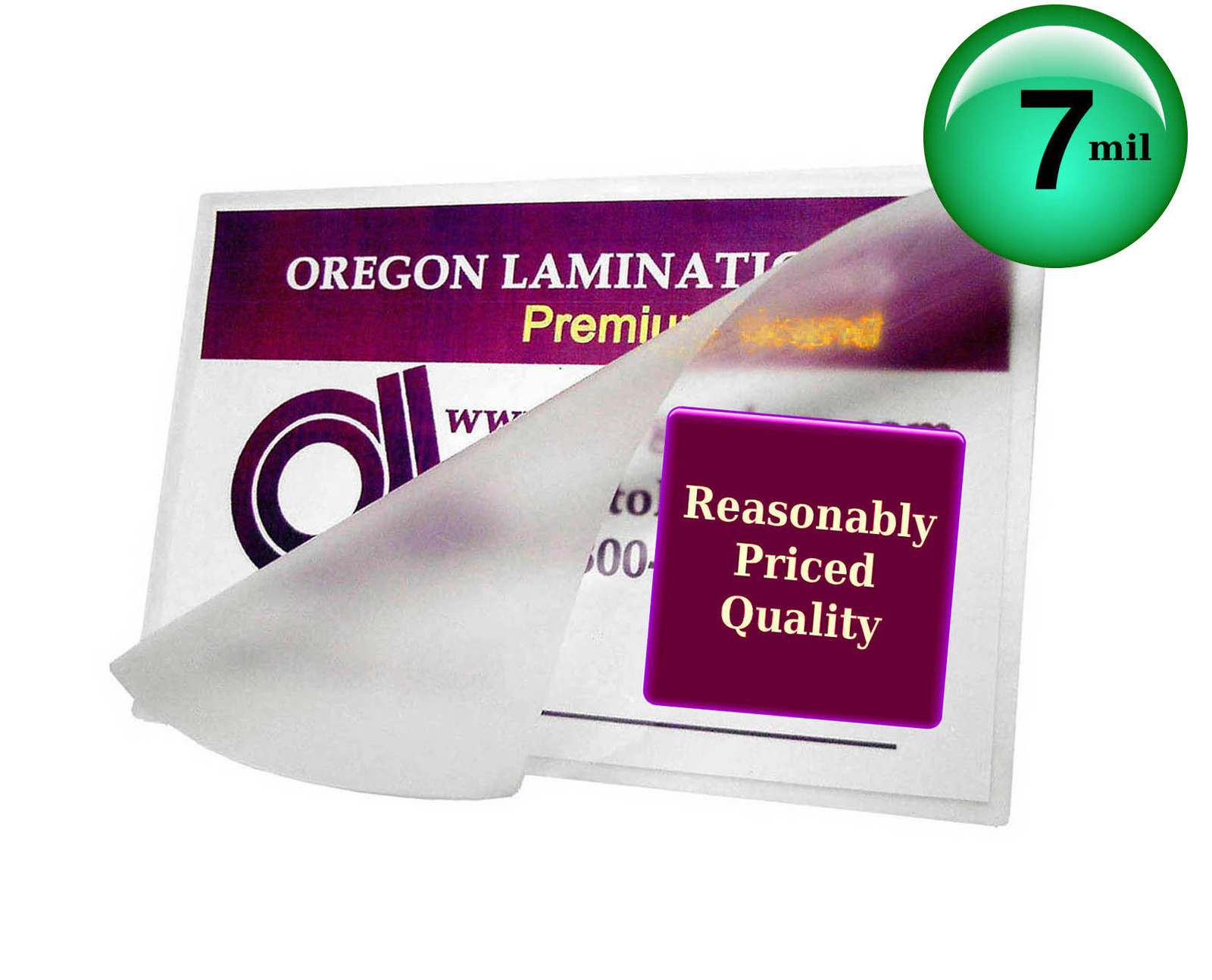 500/pk Special Military-R Wallet size 7 Mil 2-3/8 x 3-1/2 Hot Laminating Pouches