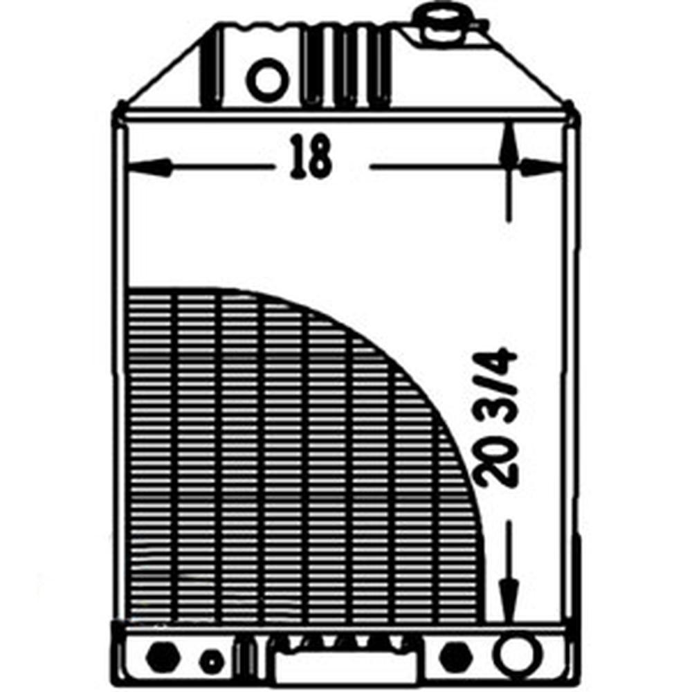 Radiator Fits Ford 750 755 755A 755B 7500 750 755 755A 755B 7500 E9NN8005BA