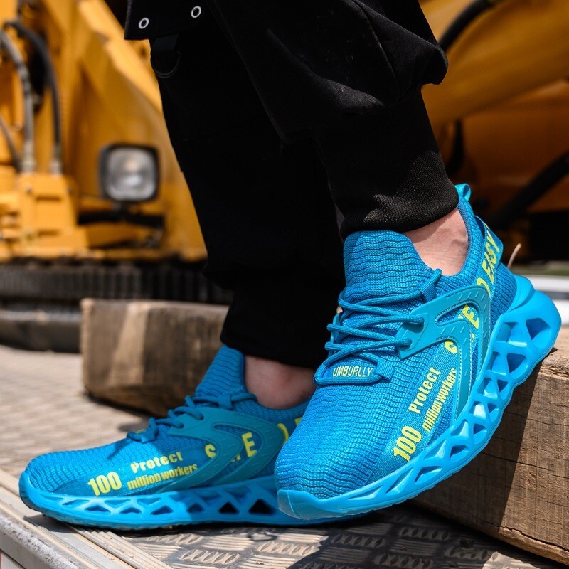 Safety Shoes Mens Work Shoes Steel Toe Cap Lightweight Walking Protective Shoes 311