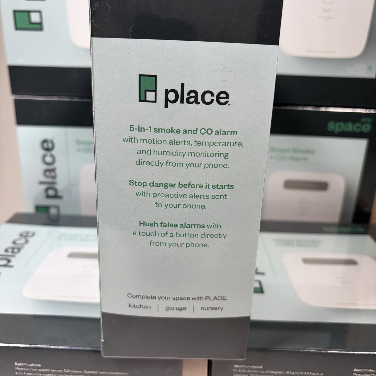 Any Space-Smart Smoke and Carbon Monoxide Detector and Alarm-Hardwired w/Battery