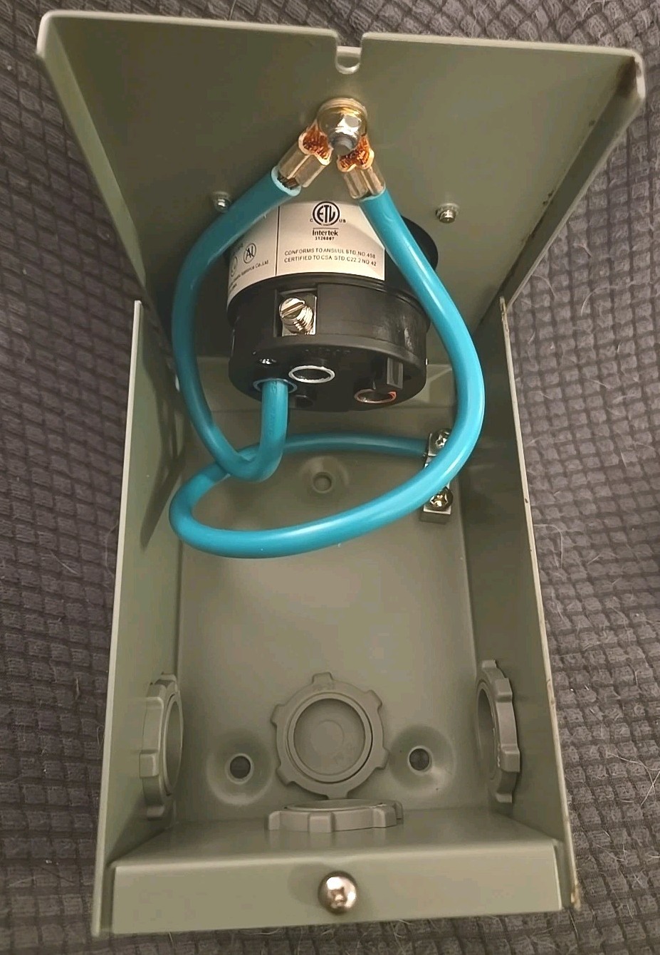 50 Amp Generator Inlet Box Power Inlet Box 3 Prong