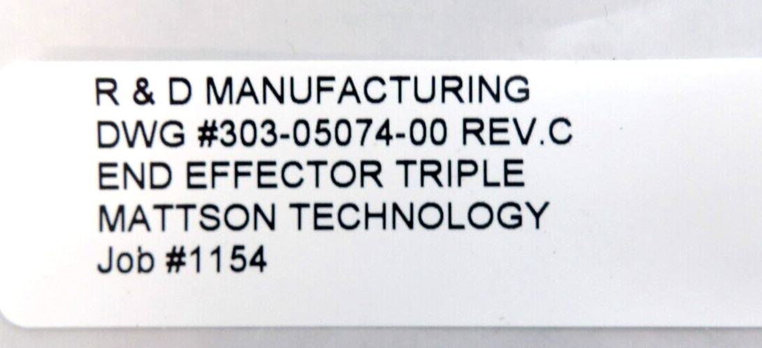 Mattson 303-05074-00 Robot End Effector Aspen III Lot of 2 Refurbished