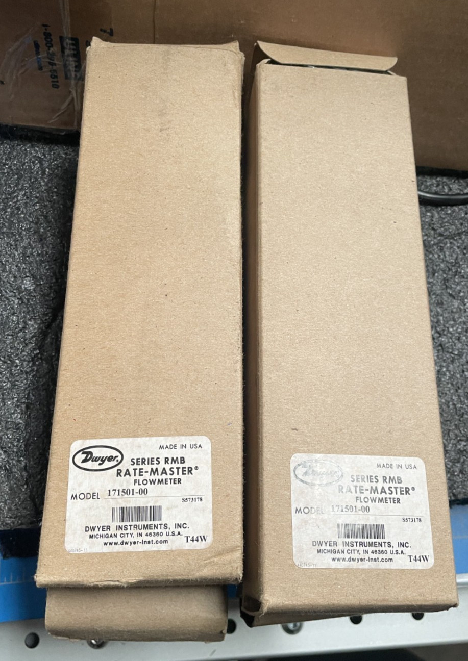 LOT OF 4 | DWYER SERIES RMB RATE-MASTER FLOW METER 171501-00