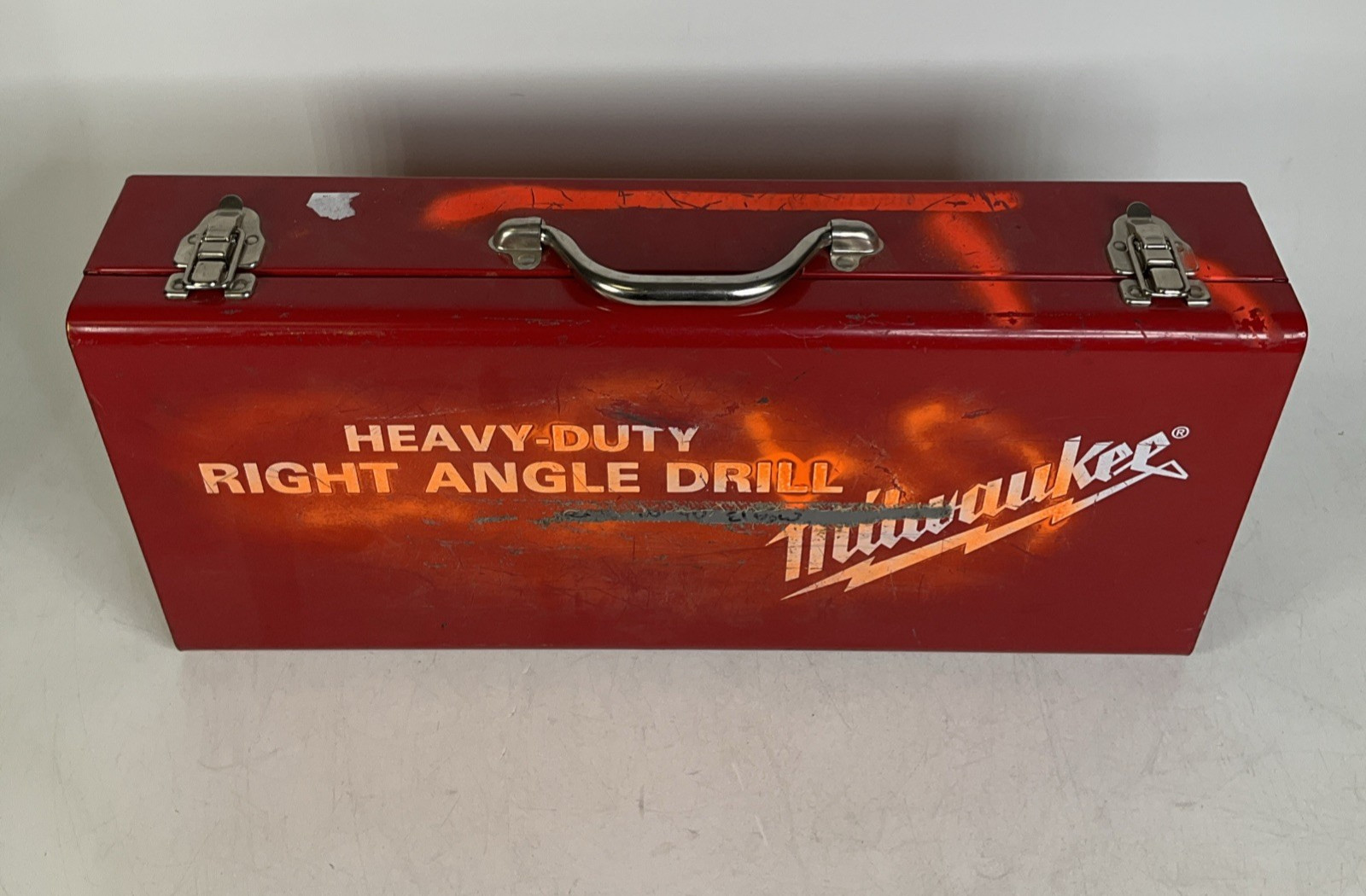 Milwaukee 1/2″ Drill 48-06-2871 With Right Angle Drive 1107-1 With Metal Case