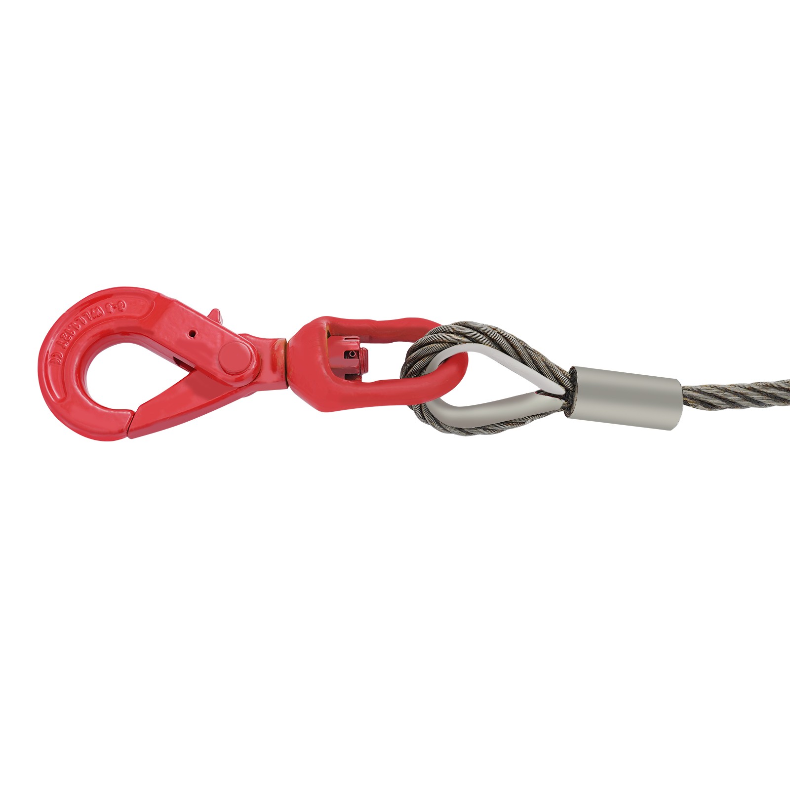 Wire Rope Winch Cable,Carbon Steel 7/16″x50ft Winch Cable with Self Locking Hook