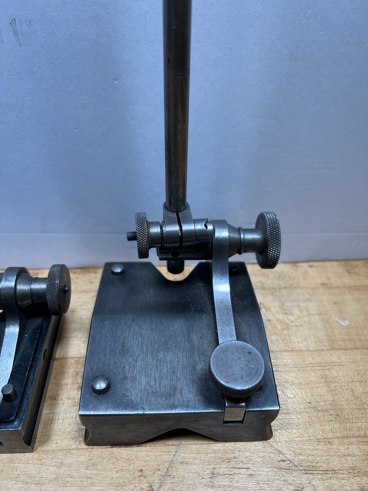 Lot of 4 Surface Gage Indicator Stands + Extra Rods – Starrett Goodell-Pratt Etc