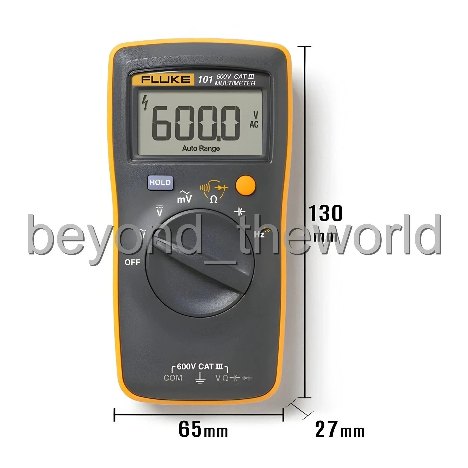 FLUKE 101 Basic Digital Multimeter Pocket Portable Meter AC DC Volt Tester