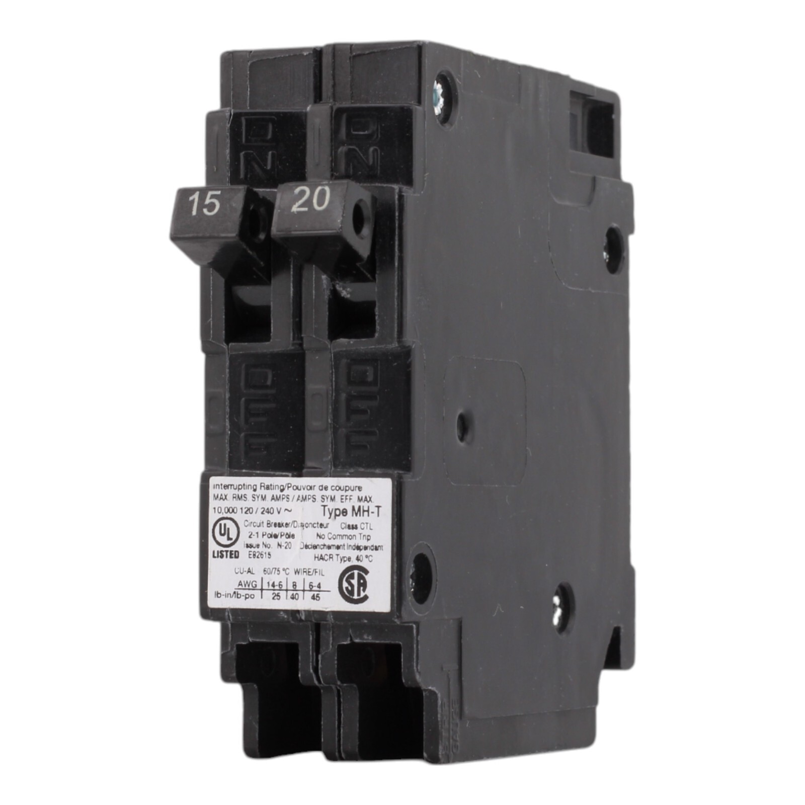 MURRAY MP1520 CIRCUIT BREAKER 1 Pole Tandem 15 A – 20 A 120 Volt