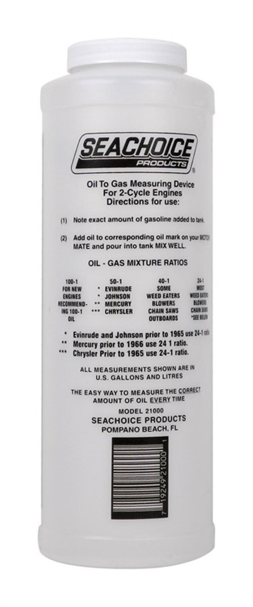 Seachoice 21000 Oil to Gas Mixing Container 17.8 Lx9.2 W in. for 2-Cycle Engine
