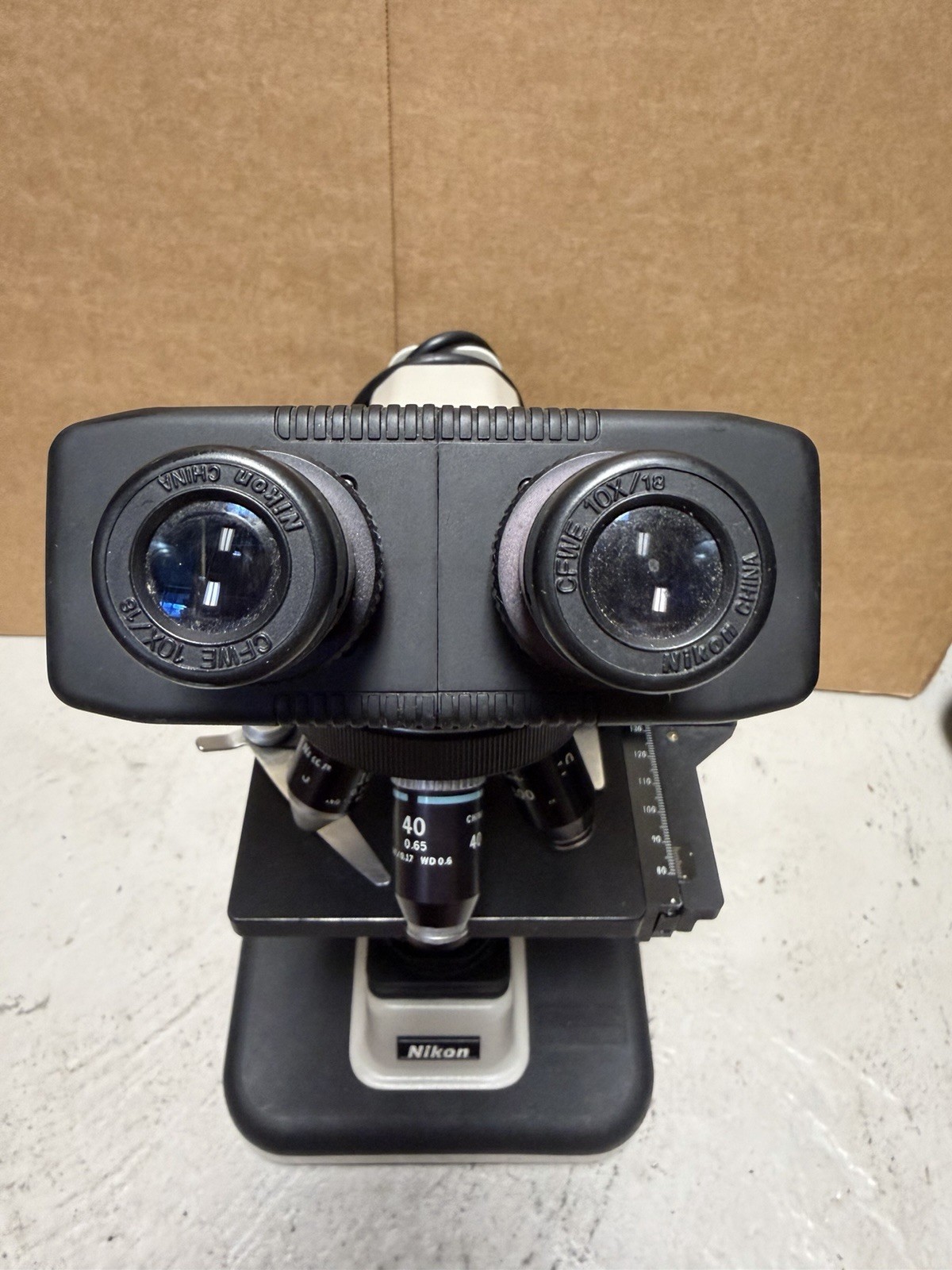NIKON Alphaphot 2 YS2-H Binocular Microscope with 4 Objectives 4x 10x 40x 100x