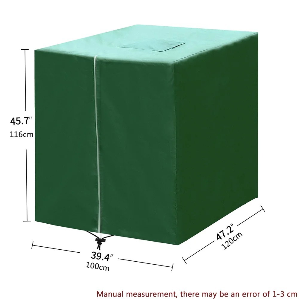 IBC Tote Cover 275 Gallon Waterproof 420D UV Resistant Tank Cover Zipper