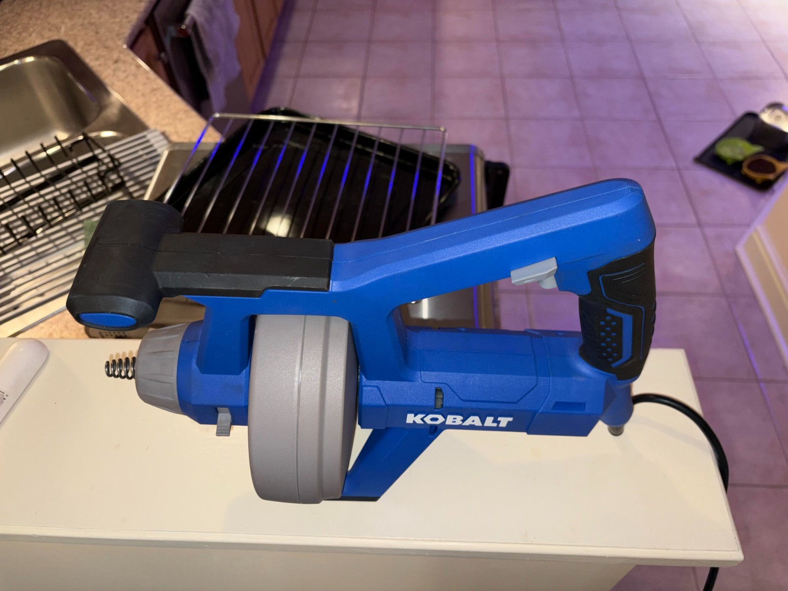 Kobalt 1/4″ diameter 25 ft. corded drain Auger