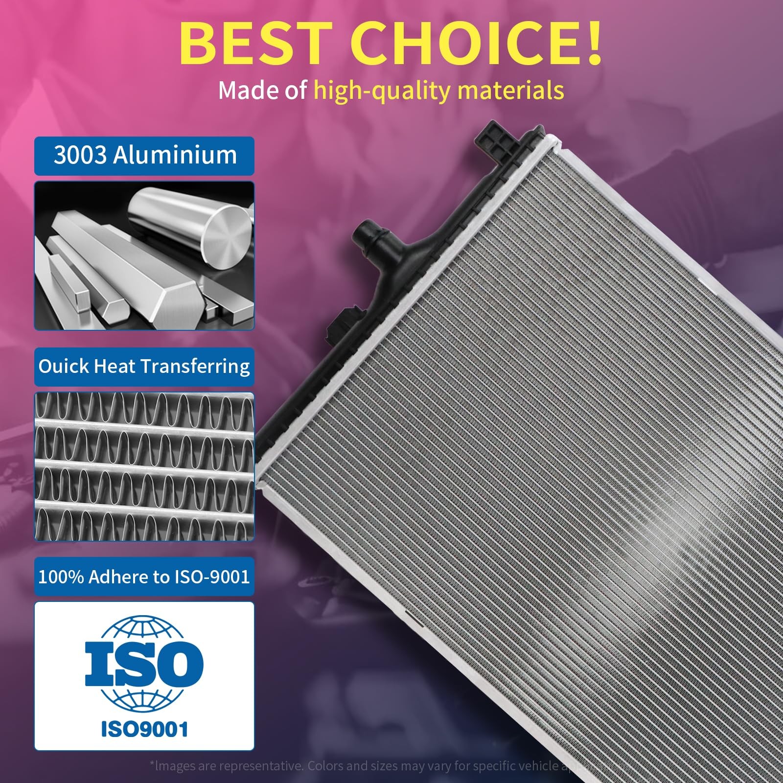 Radiator Compatible with 240SX 1989-1994 2.4L L4 Manual Transmission Only