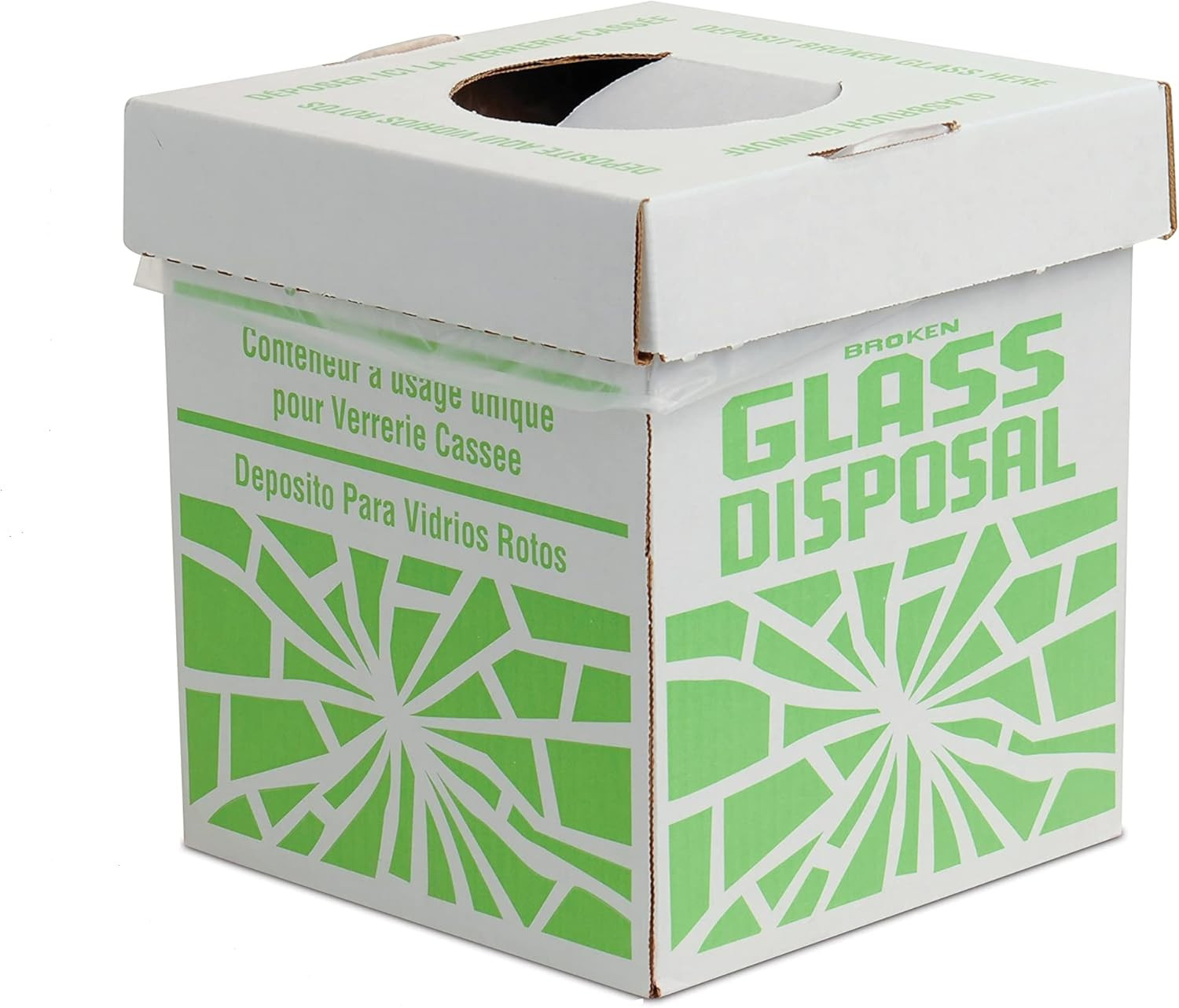 SP Bel-Art Cardboard Disposal Cartons for Glass 8 X 8 X 10 Inches – Safe Trash C