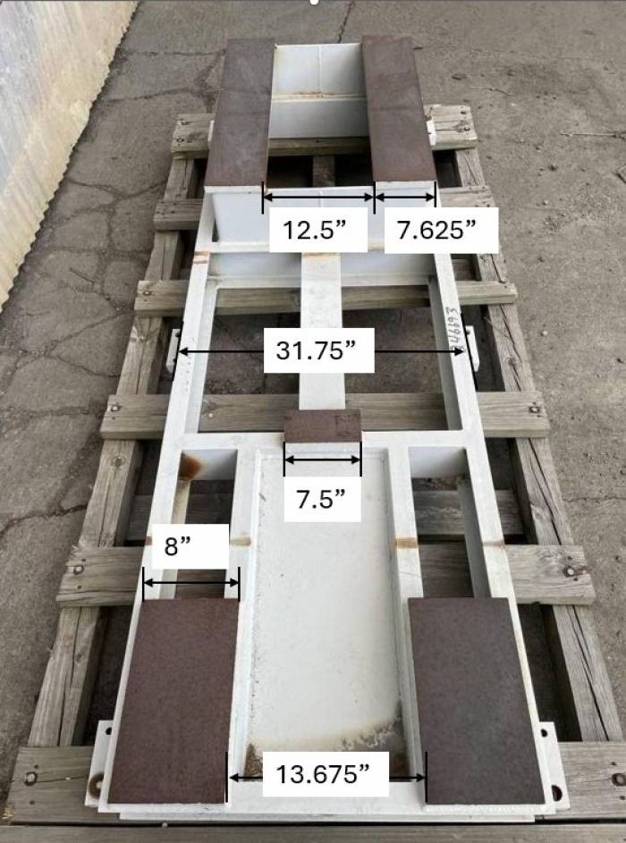 Non ANSI Pump Base, 97″ L x 36″ W, Steel #100250
