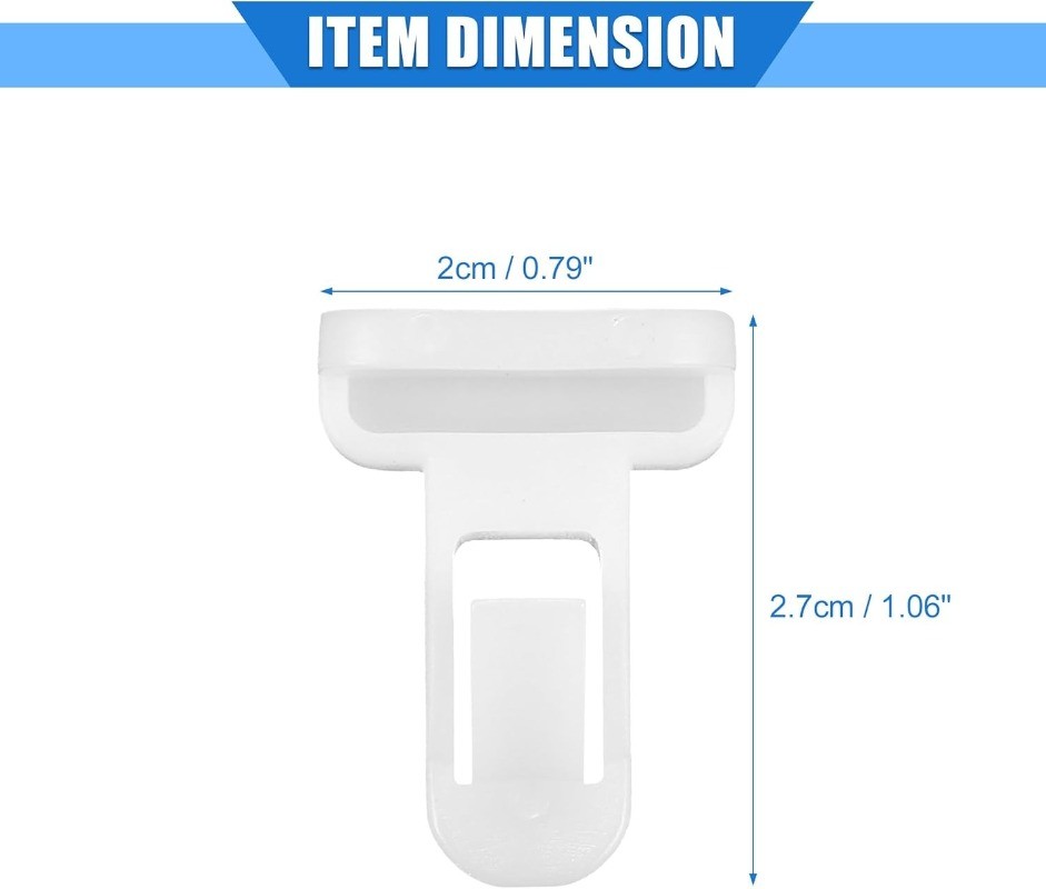 20 Pcs Durable Nylon White Front Rear Fender Bumper Spoiler Retainer Clips