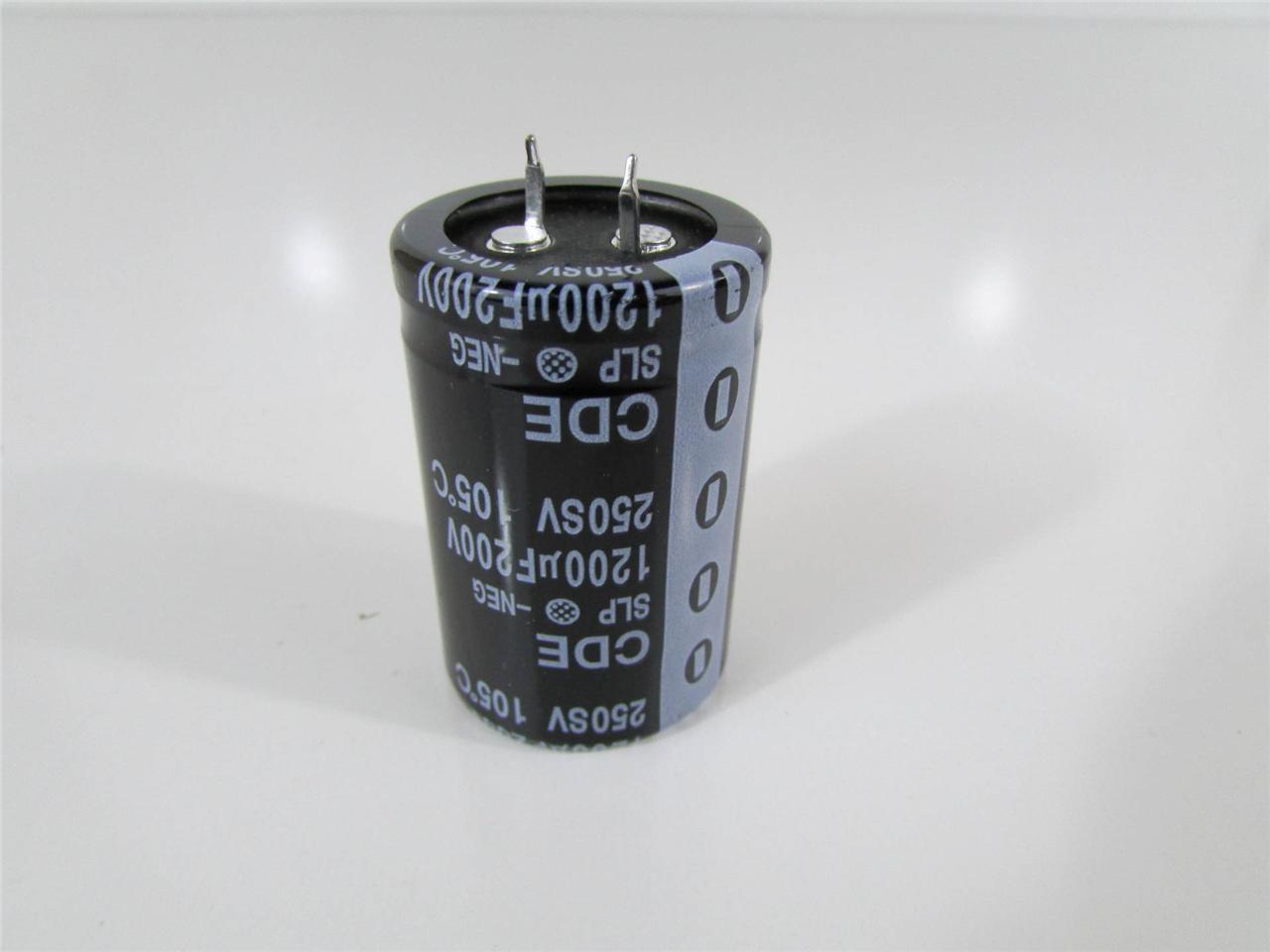NEW CORNELL DUBILIER SLP122M200E4P3 SNAP-I CAPACITOR ALUM ELEC 1200UF 200V 20%