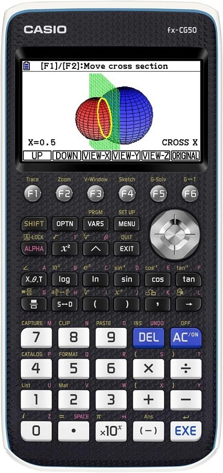 Casio FX-CG50 10-Digit Graphing Calculator Black Battery Powered 28 Memory