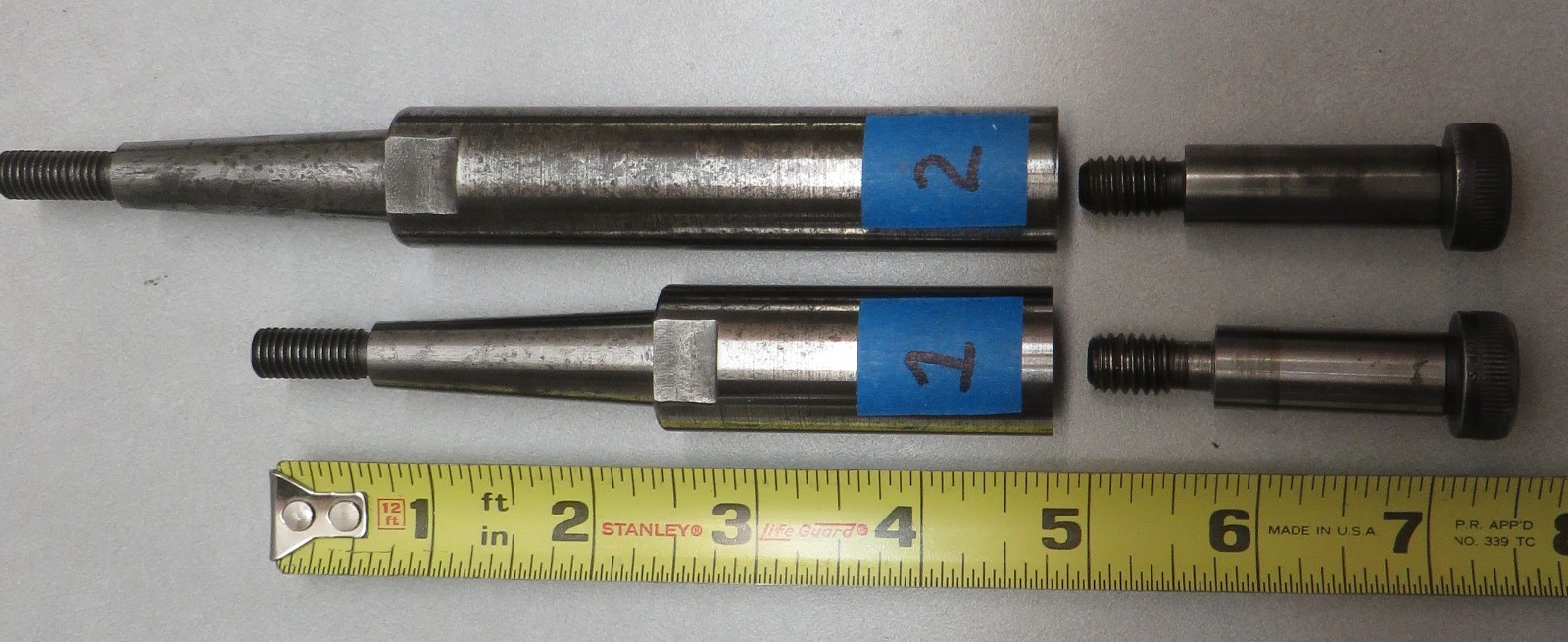 O.D. / I. D. GRINDER ARBORS (7 USED ARBORS) BEING SOLD AS IS. UNKNOW MANUFACTURE