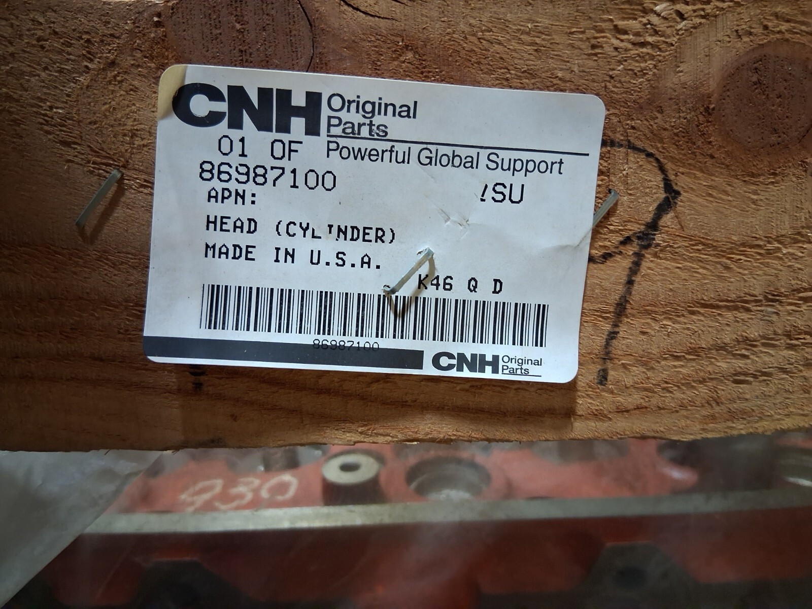 Isuzu 6UZI cylinder head 1-11110930-1 CX460 6 cyl head asm overhead cam new