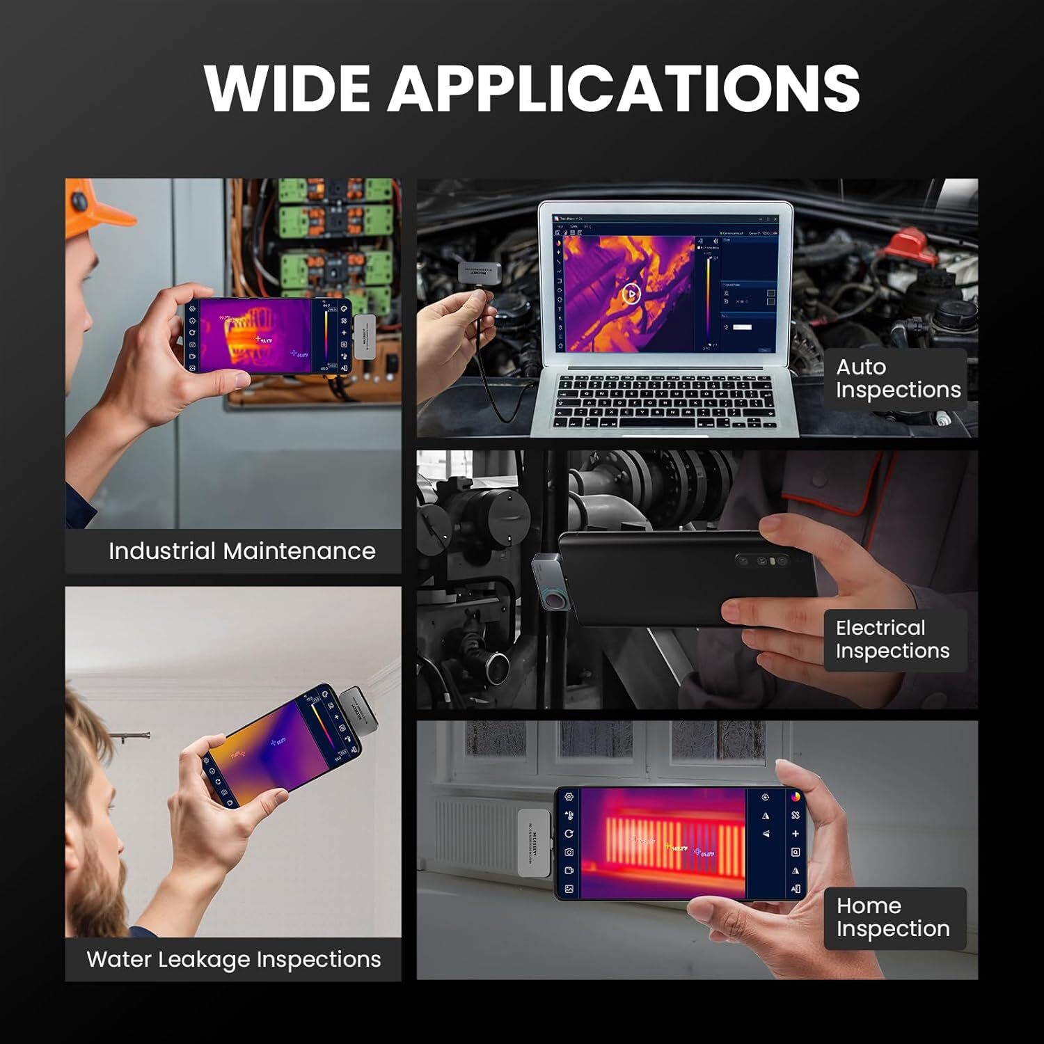 Mileseey 256 x 192 IR Thermal Imaging Camera for Android (USB-C) Smartphone