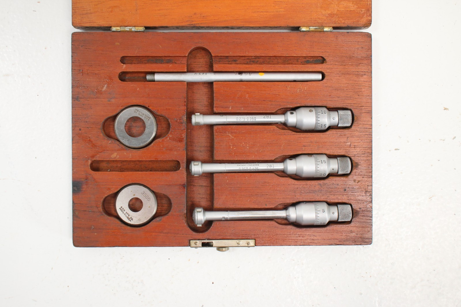 Brown & Sharpe 281 Intrimik 3 piece set range 0.275-0.500