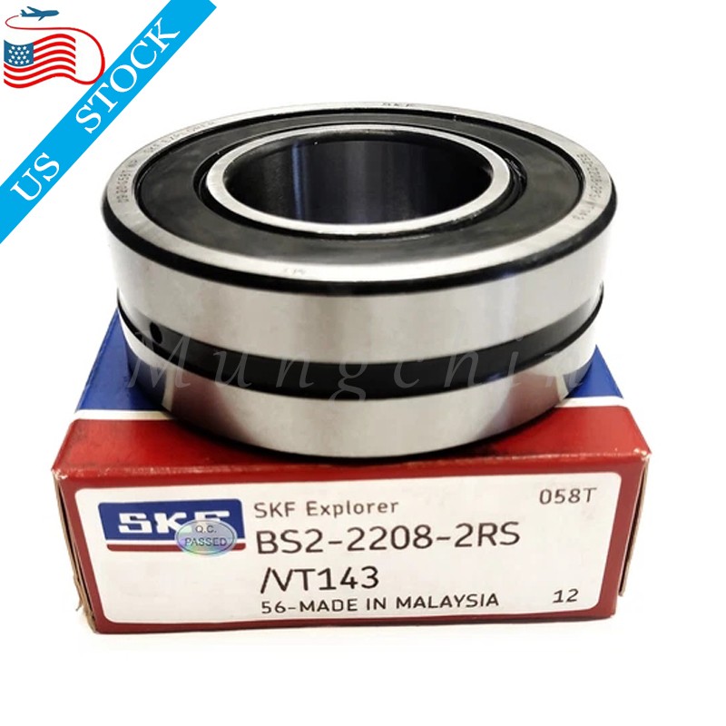 BS2 2208 2RSVT143 For SKF BS2-2208-2RS/VT143 40x80x28mm Spherical Roller Bearing
